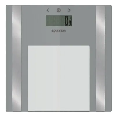 £14.99 • Buy Bathroom Scale Salter Analyser Weighing BMI/Body Fat/Water Slim Silver 9158 SV3R
