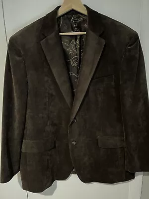 Lauren Ralph Lauren Corduroy Blazer Jacket Men's Size 44 S Brown Sports Coat • $39.99