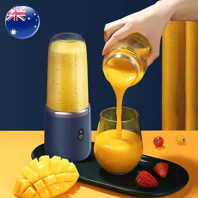 Electric Juicer 400ml USB Smoothie Blender Double Cup Mini Fruit Squeezer Cup • $21.96