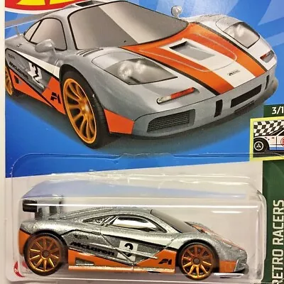 NEW Hot Wheels McLaren F1 GTR Silver Supercar Exotics 2022 No 57 HCX86 Long Card • $6.95