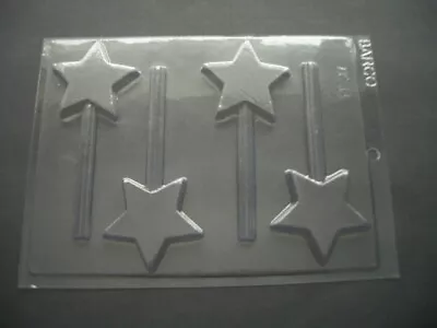 4 On 1 STAR CHOCOLATE LOLLY MOULD/MOULDS/PARTY BAG GIFT/CHRISTMAS/KIDS • £5.95