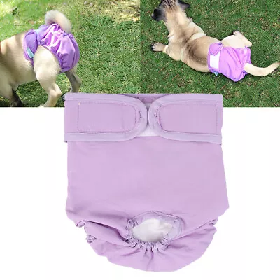 $12.29 • Buy Pet Female Dog Pants Bitch Heat In Season Menstrual Sanitary Nappy Diaper S-L