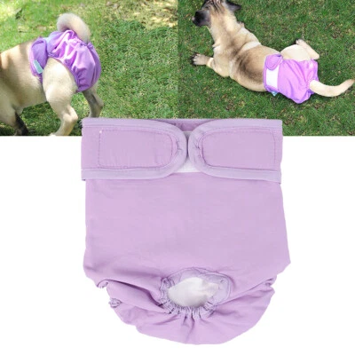 $12.29 • Buy Pet Female Dog Pants Bitch Heat In Season Menstrual Sanitary Nappy Diaper S-L