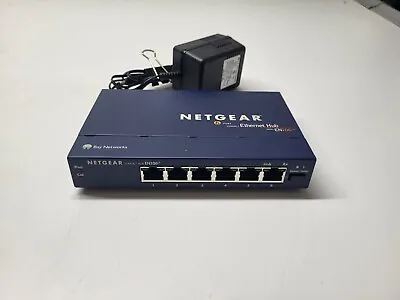 Netgear EN106TP 10-Base-T Ethernet Hub 6 Port ** NO ADAPTER ** • $19.99