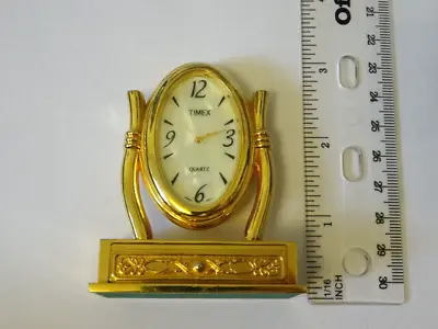 Vintage TIMEX Vanity Mirror Collectible Mini Miniature Quartz Clock JAPAN MOVT • $12.85