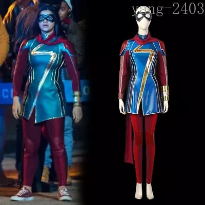 Ms. Marvel Costume Suit Halloween Cosplay Kamala Khan Suit Ver1 Outfit Superhero • $133.60