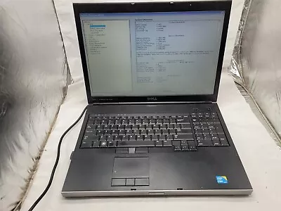 Dell Precision M6500 Laptop BOOTS Intel I7-M650 4GB RAM No HDD No OS READ • $44.95