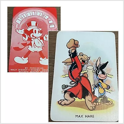 Vintage Disney 1938 Castell Max Hare Shuffled Symphonies Card Nm-mint+ Amazing • $45