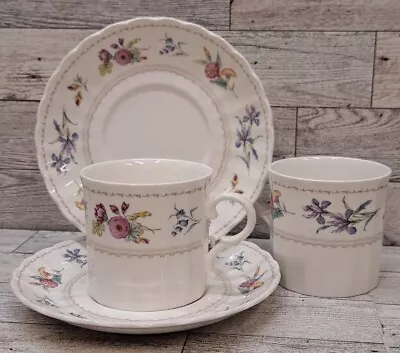 Lot Of 2 Mikasa Maxima Brywood CAJ04 Cups / Saucers Fine China Floral • $17.94