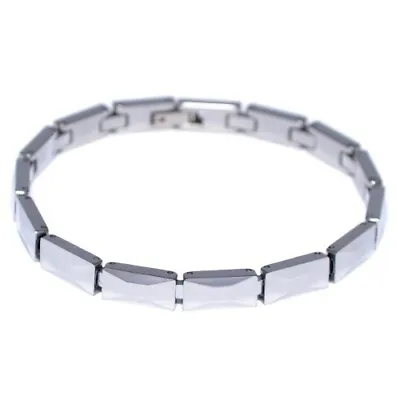 Tungsten Carbide Link Pyramid Bracelet For Men 8  • $2