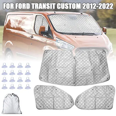 For Ford Transit Custom 2012-2022 Internal Thermal Blinds Window Cover Blind Kit • £21.99