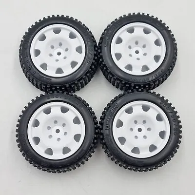 Kyosho Optima Mid Wheels Tyres Rims White 12mm Hex New From Kit OZRC • $125