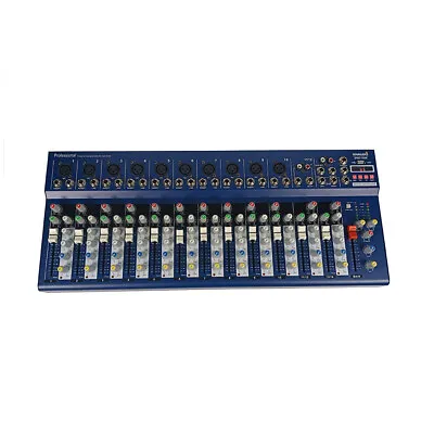 14 Channel Audio Mixer 16 DSP USB Bluetooth Stereo Mixing Console Studio System • $98.98