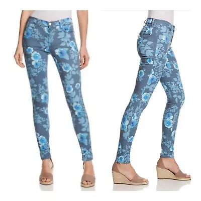 J BRAND 620 Mid Rise Women's Floral Rain Skinny Jeans/Sz:24/NWT • $86