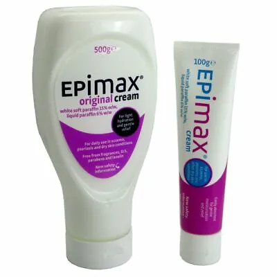 Epimax Cream 500g +100g Tubes (Epaderm) Eczema Psoriasis Shower Soap SLS Free • £10.99