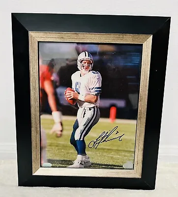 Troy Aikman Autograph Signed Framed 8x10 Color Photo Cowboys AUTO W/ COA • $65