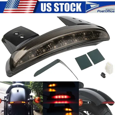 Motorcycle LED Brake Lights Rear Fender Tail Light W/ Turn Signal For Harley US • $16.59