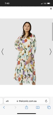 $80 • Buy Gorman Tropicola Sz 8 Maxi Dress With Slip
