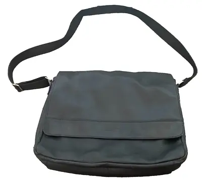 Colorado Black Soft Leather Messenger/laptop/satchel Bag - Large • $32.62