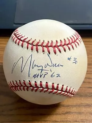 MAURY WILLS SIGNED AUTOGRAPHED ONL BASEBALL! Dodgers Pirates Mariners!  MVP 62 • $44.99