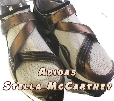 Adidas Stella McCartney Vintage Kaitara Adiprene White Bronze Knit Shoes 5.5 • $85