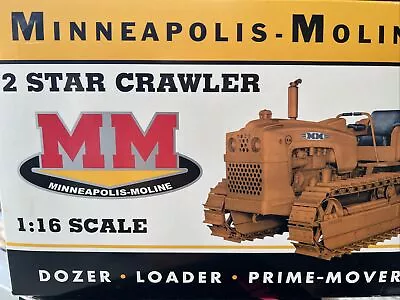 SpecCast Minneapolis Moline 2 Star Crawler Dozer 1/16 Diecast Toy • $90
