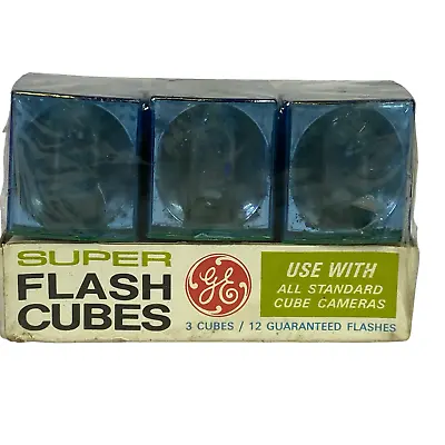 $6.90 • Buy Vintage GE Super Flash Cubes 3 Cubes Sealed  Use With All Standard Cube Cameras 