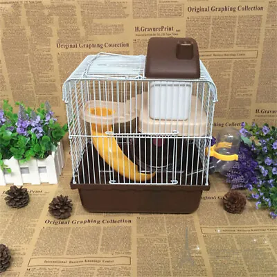  Villa Cage Small Pets Large Plastic Hamster Double Layer Multifunction Rabbit • £22.63