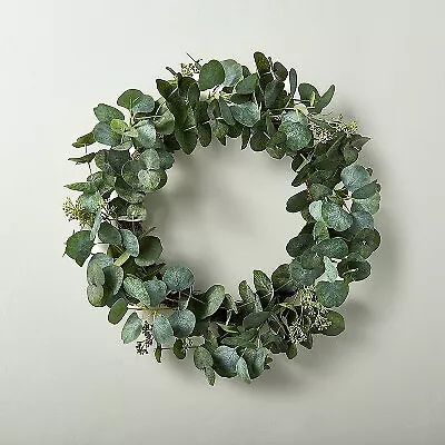 24  Faux Seeded Eucalyptus Wreath - Hearth & Hand With Magnolia • $20.99