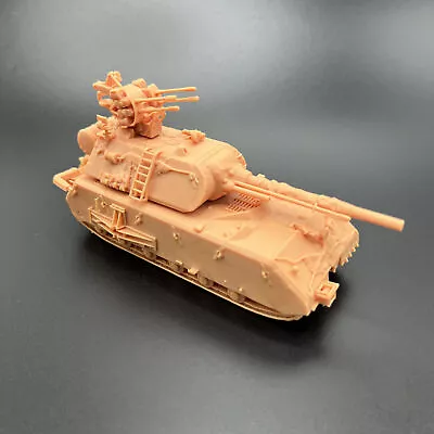 1/72 Scale German Super Heavy  Maus  Tank With Antiaircraft Gun Model UNprinted  • $39.19