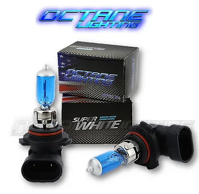 9006 Xenon 6000k Super White Halogen 55W 12V Headlight Fog Lamp Light Bulbs Pair • $10.95