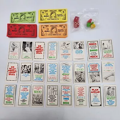 The Mad Magazine Board Game Parker Brothers 1979 Replacement Parts And Pieces • $8.95