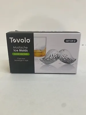 TOVOLO Mustache Ice Mold Set Of Two New With Box • $16.99