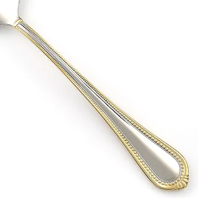 Mikasa REGENT BEAD GOLD Stainless 18/10 Golden Accent Silverware CHOICE Flatware • $7.90