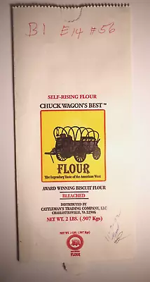 $12 • Buy Vintage Paper Sack Bag - CHUCKWAGON'S BEST FLOUR, CATTLEMAN'S TRADING, VA - 2002