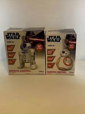 BUNDLE OF 2 Disney Star Wars R2-D2 & BB-8 Remote Control Kids RC Toys 6  NEW • $19