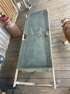 Vintage Military Folding Wood Cot • $60