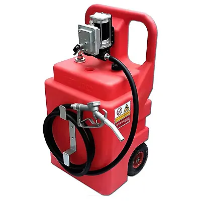 Portable 32 Gallon Fuel Tank With 12V Fuel Transfer Pump 15GPM With Handle • $310.88