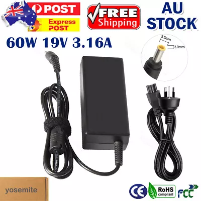 For Samsung R530 R580 NP-R519 AD-6019R Laptop AC Adapter Charger Power 19V 3.16A • $17.99