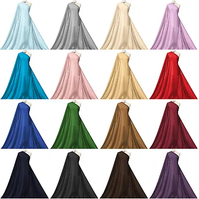 £3 • Buy Stretch Lining Fabric 2 Way Stretch 40-D Tricot Lining Charmeuse Craft Material