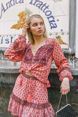 $69 • Buy Arnhem Seraphina Blouse In Cherry, Size 12