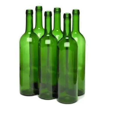 10 X 750ml Glass Wine Bottles GREEN  For Home Brew Wine Making Bottling FAST P&P • £17.95