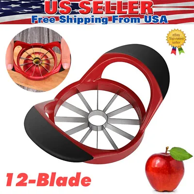 12-Blade Apple Slicer Stainless Steel Ultra-Sharp Apple Corer New  • $7.69