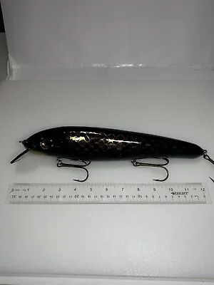 Phantom Hex 12” Musky Lure Black Holographic- See Pics And Description • $67.95