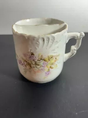 Vintage Porcelain Mustache Cup Mug- Antique Floral Victorian • $18.99