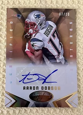 2014 Panini Certified Football AARON DOBSON RC Rookie GOLD Auto /10 #S-AD • $19.99