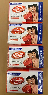 £22.92 • Buy Lifebuoy Total 10 Extra Hemat ISI 4 Bar Soap Lot Of Four Free Ship Antibacterial