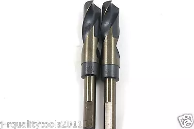 2 PACK 1  Industrial Silver & Deming Drill Bit Black/Gold 1/2 Cut Down Shank • $14.95