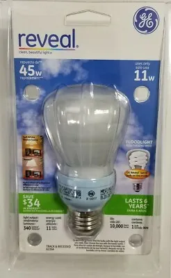 GE Reveal 61354 CFL 11W R20 Indoor Floodlight 45W Replacement Light Bulb • $6.99