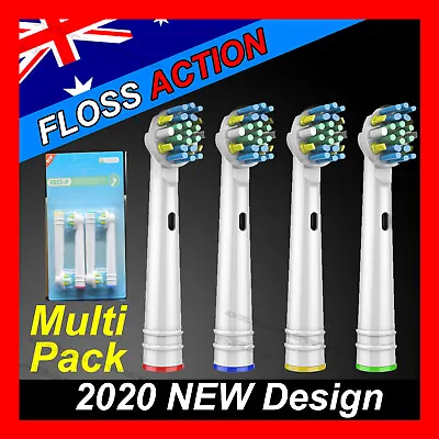 $6.29 • Buy FLOSS ACTION Oral B Compatible Electric Toothbrush Replacement Brush Heads X20
